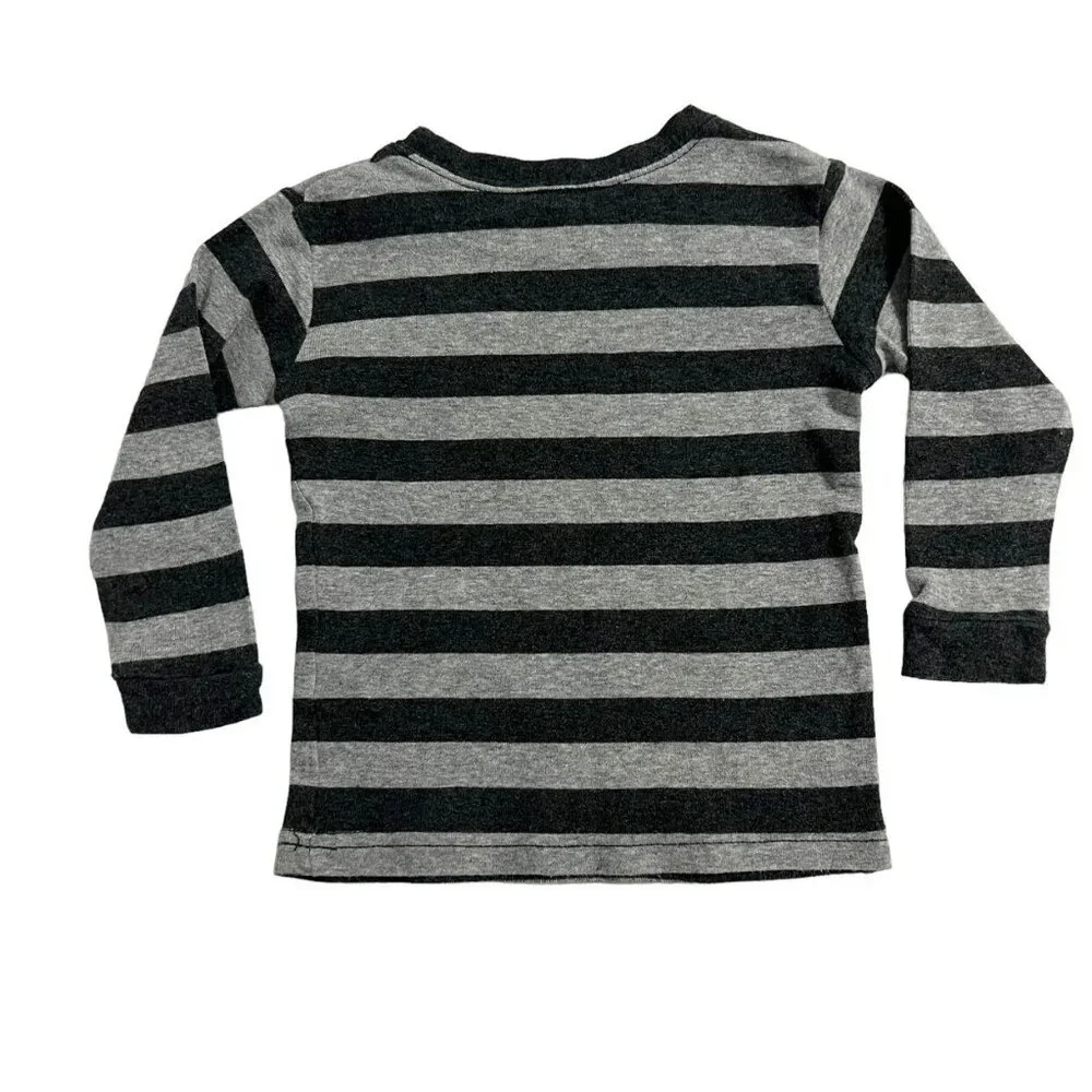 Leveret 18-24m Grey Striped Pajamas